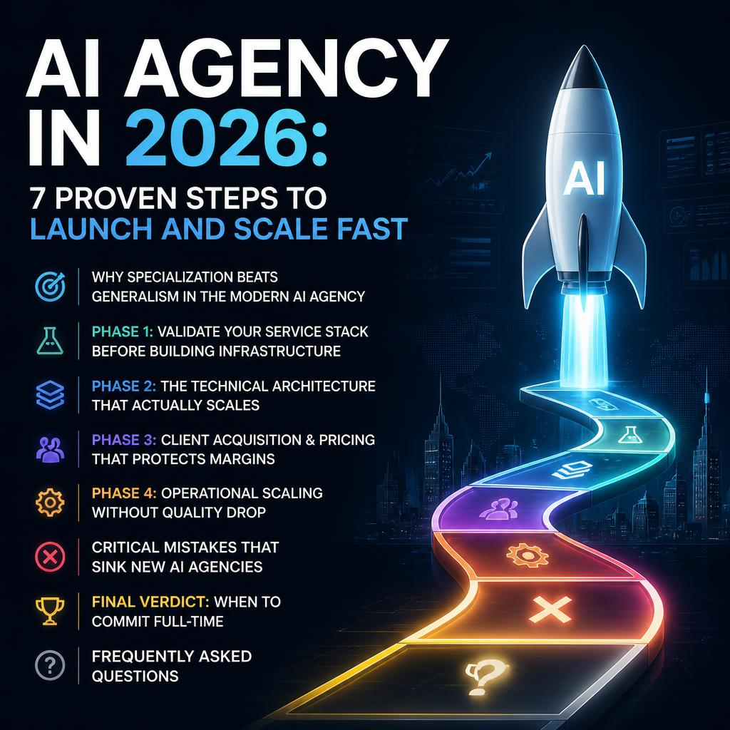 AI Agency in 2026: 7 Proven Steps to Launch and Scale Fast image